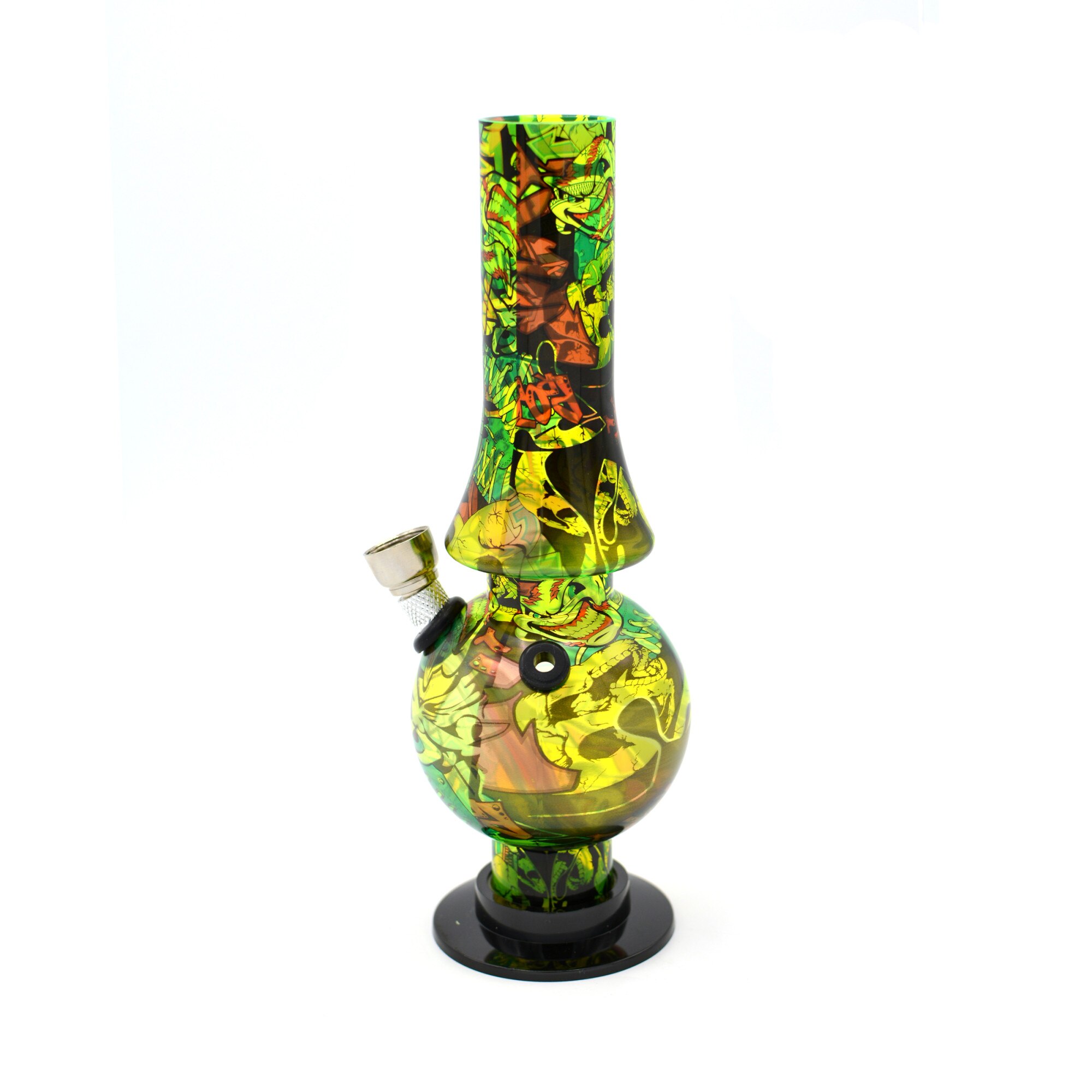 Bong acrilic, Graffiti, Toro, 20 cm, Verde