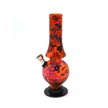Bong acrilic, Graffiti, Toro, 20 cm, Rosu Bong acrilic, Graffiti, Toro, 20 cm, Rosu
