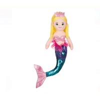 Papusa sirena, Eventeam, multicolor, coada paiete 78 cm , + 2 ani
