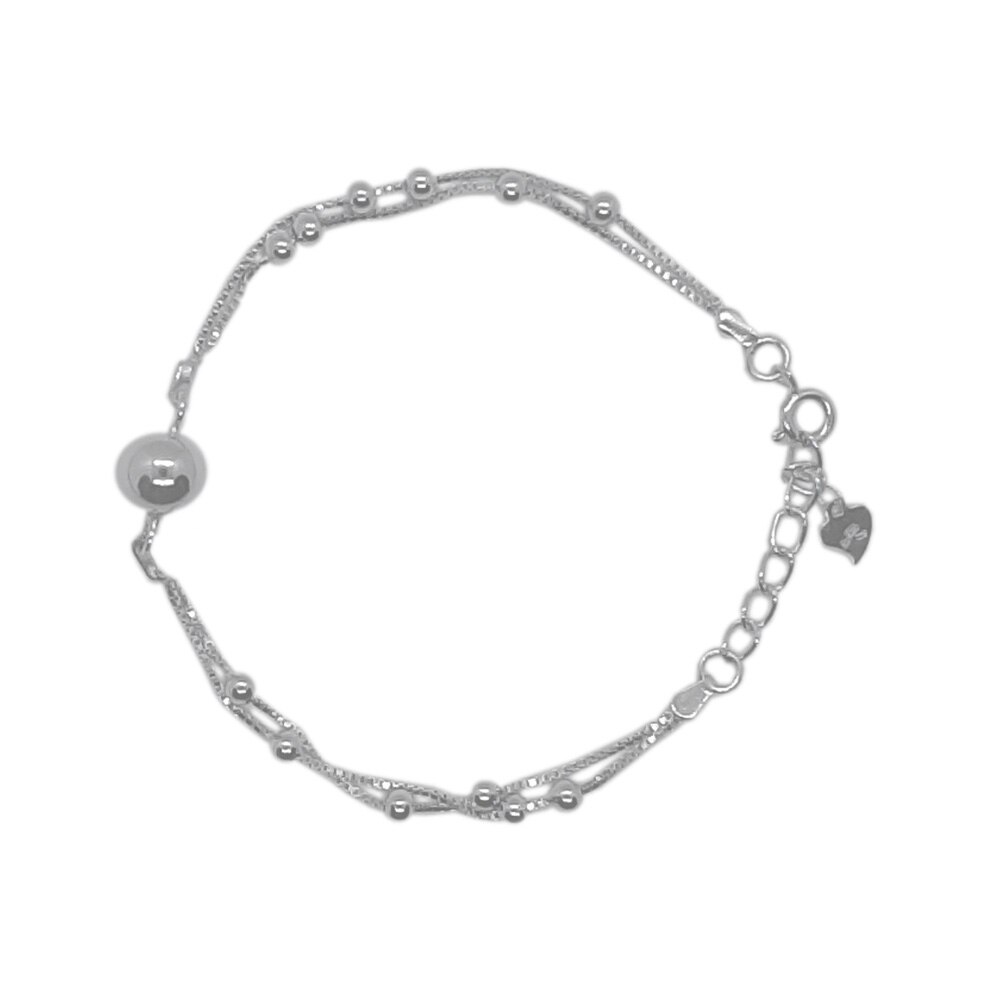 Bratara din argint 925, cu bilute, 3.6 g