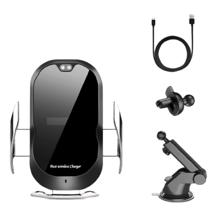 Incarcator Auto Wireless, e-smartgadget,15W Fast charge, pentru iphone samsung s20, s20ultra, s10, s10 plus, Note10,10 plus