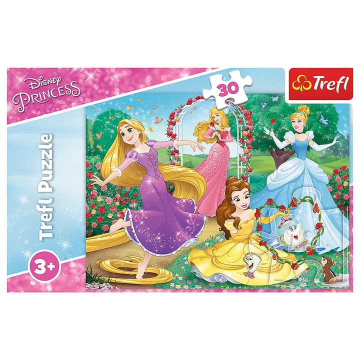 Puzzle Trefl - Disney Princess, In gradina palatului, 30 piese