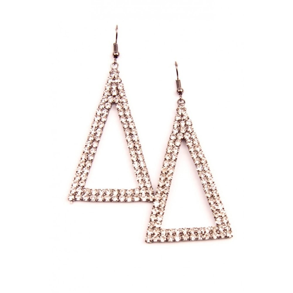 Cercei statement cu strasuri