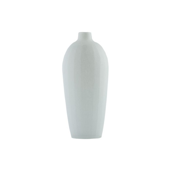 VOX Pero magas üveg váza - fehér színben