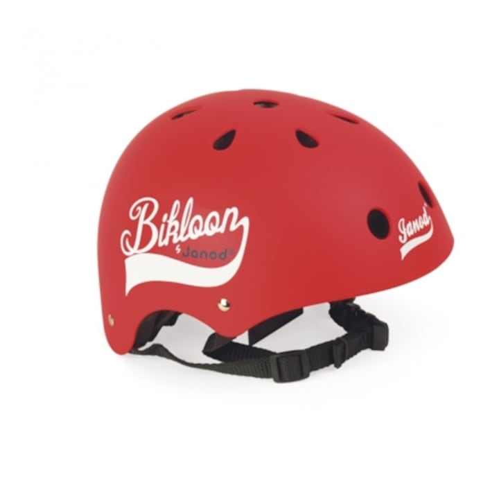 Спортна предпазна каска за деца Imaginarium Red Helmet Bikloon червен цвят, размер S, за ролери, тротинетки, велосипеди, скейтбордове