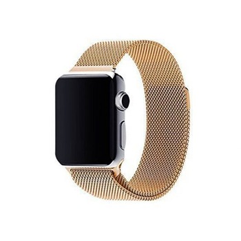 Curea Apple Watch, Milanese Loop, Compatibila cu Apple Watch 1/2/3/4/5/6, 42mm, Gold Curea Apple Watch, Milanese Loop, Compatibila cu Apple Watch 1/2/3/4/5/6, 42mm, Gold