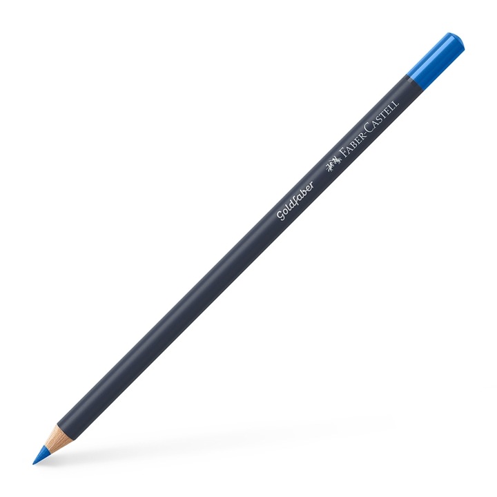 Цветен молив Faber-Castell, Goldfaber, № 143, Син кобалт