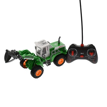 Utilaj de jucarie cu telecomanda, verde, cu sunete si luminte - JC164 Utilaj de jucarie cu telecomanda, verde, cu sunete si luminte - JC164