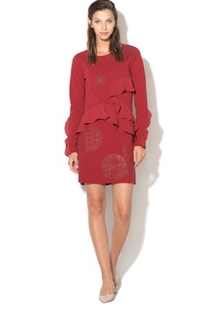 Rochie, Desigual 17WWVK84, Bordo, L Rochie, Desigual 17WWVK84, Bordo, L