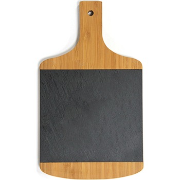 Platou prezentare dreptunghiular RAKI cu maner bambus cu piatra mica 40x23xh1,9 cm Platou prezentare dreptunghiular RAKI cu maner bambus cu piatra mica 40x23xh1,9 cm