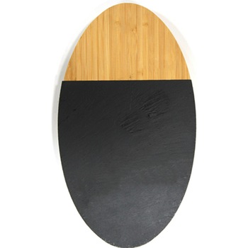 Platou prezentare oval bambus RAKI cu piatra mica 26x15xh1,9 cm Platou prezentare oval bambus RAKI cu piatra mica 26x15xh1,9 cm