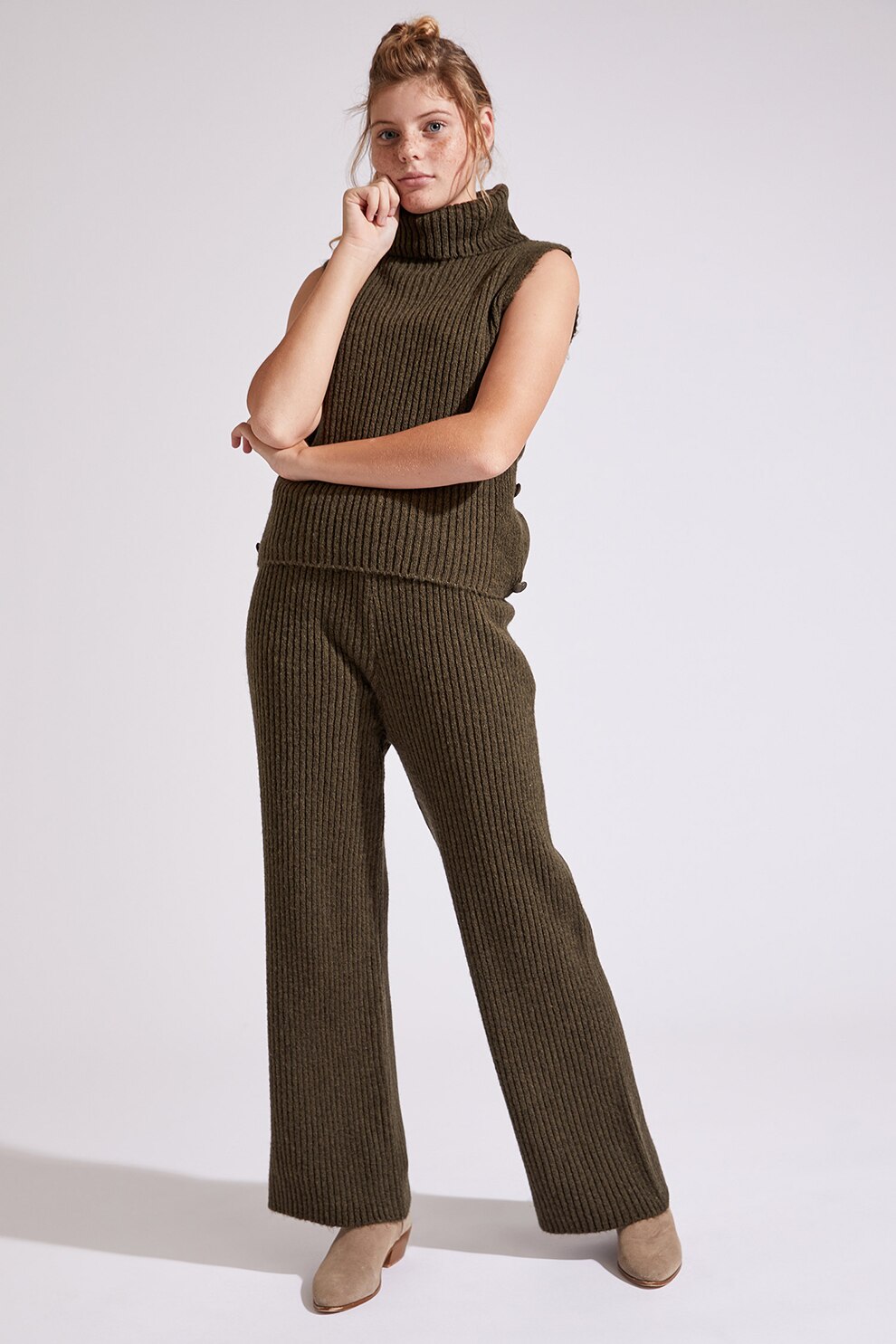 DeFacto, Pantaloni cu striatii, Verde militar