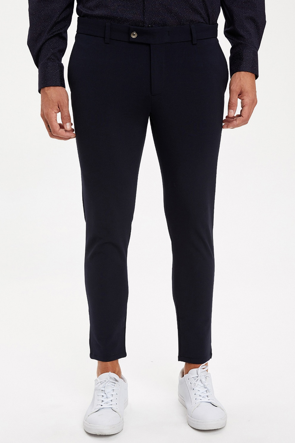 パンツ kcma DeFacto, Pantaloni chino slim fit, Bleumarin, 34 - eMAG.ro