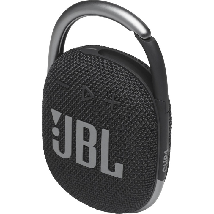 JBL Clip 4 hordozható hangszóró, Bluetooth, IP67, 10H, Fekete