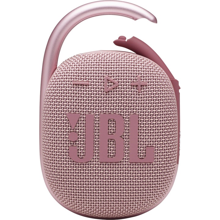JBL Clip 4 hordozható hangszóró, Bluetooth, IP67, 10 h, Rózsaszín
