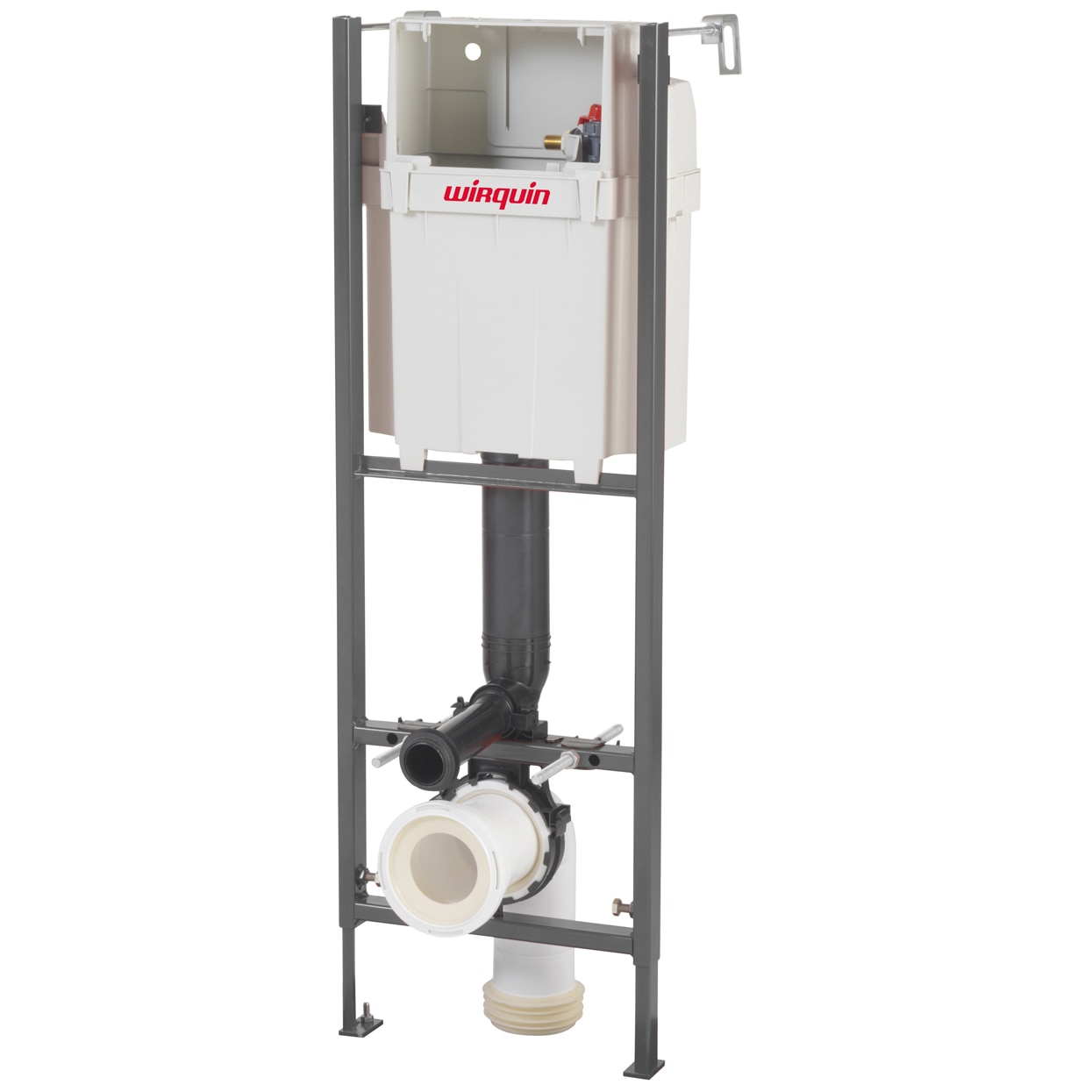 Rezervor Wirquin incastrat Initio, placa de comanda Essentiel alb