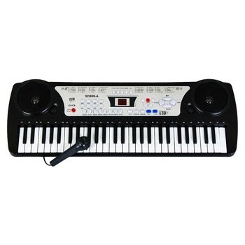 Sintetizator pentru copii cu 54 de taste, Ecran LED, Microfon, 70 cm, Multicolor Sintetizator pentru copii cu 54 de taste, Ecran LED, Microfon, 70 cm, Multicolor