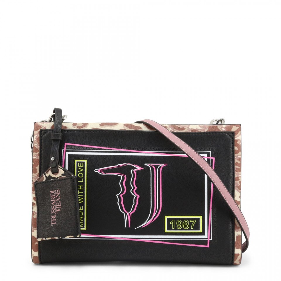 Poseta dama, Trussardi, LIQUIRIZIA_75B00420-99K299, Negru
