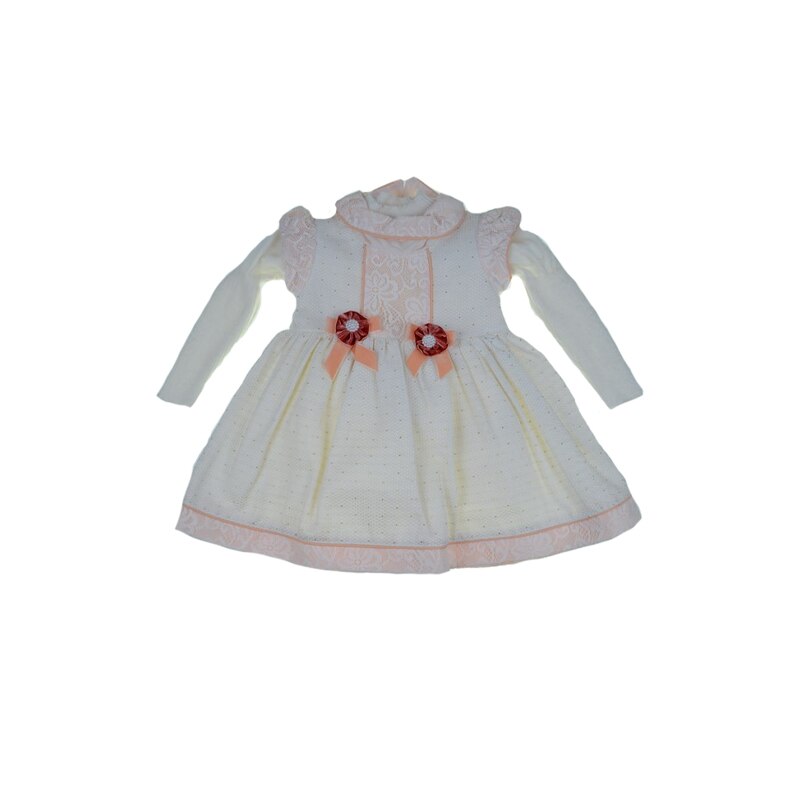 Rochie pentru fete Mini Junior 4163, Crem, 80