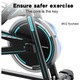 Bicicleta fitness CitySports, Pentru acasa, Reglabila, LCD, Negru/Albastru
