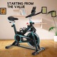 Bicicleta fitness CitySports, Pentru acasa, Reglabila, LCD, Negru/Albastru