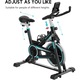 Bicicleta fitness CitySports, Pentru acasa, Reglabila, LCD, Negru/Albastru