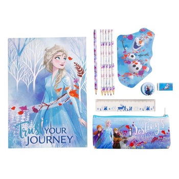 Set papetarie Disney Frozen II, Multicolor, 10 piese Set papetarie Disney Frozen II, Multicolor, 10 piese