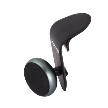 Suport auto magnetic, Esperanza Snare 94288, cu clema de prindere la grila de ventilatie, negru cu argintiu Suport auto magnetic, Esperanza Snare 94288, cu clema de prindere la grila de ventilatie, negru cu argintiu