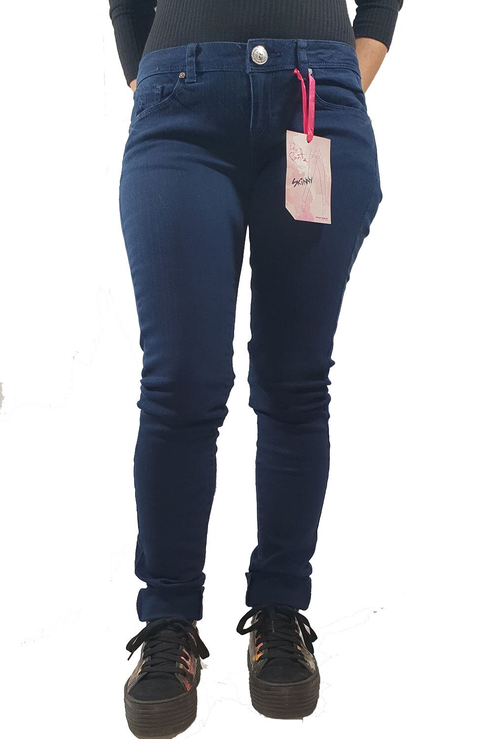 Blugi dama Tally Weijl, albastru inchis, 36