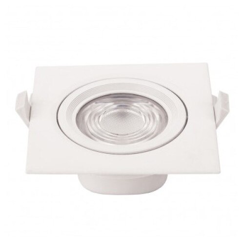 Spot LED Patrat Rotabil 10W Alb Cald