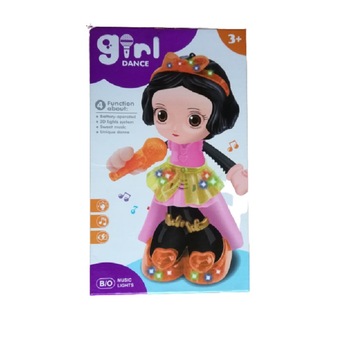 Jucarie interactiva, Fetita dansatoare cu microfon, canta, lumineaza si danseaza Jucarie interactiva, Fetita dansatoare cu microfon, canta, lumineaza si danseaza