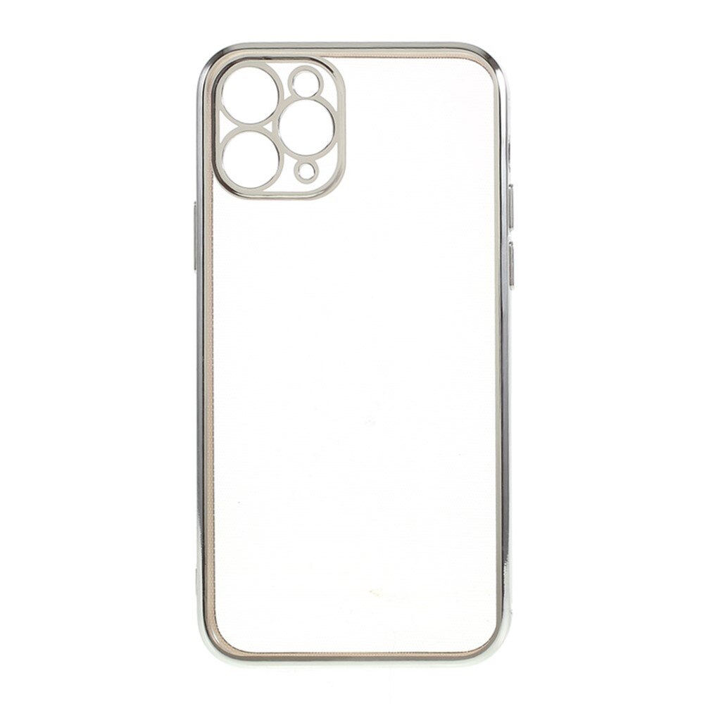 Husa de protectie pentru iPhone 12 Pro Max, Clear, Silicon, Argintiu