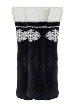 Set trei perechi sosete dama Serena, model Fulg de nea, Negru, 37-41 Set trei perechi sosete dama Serena, model Fulg de nea, Negru, 37-41