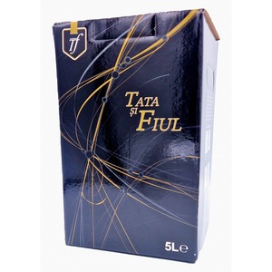Vin rosu Tata si Fiul Merlot & Babeasca Neagra demisec 5L bag inbox