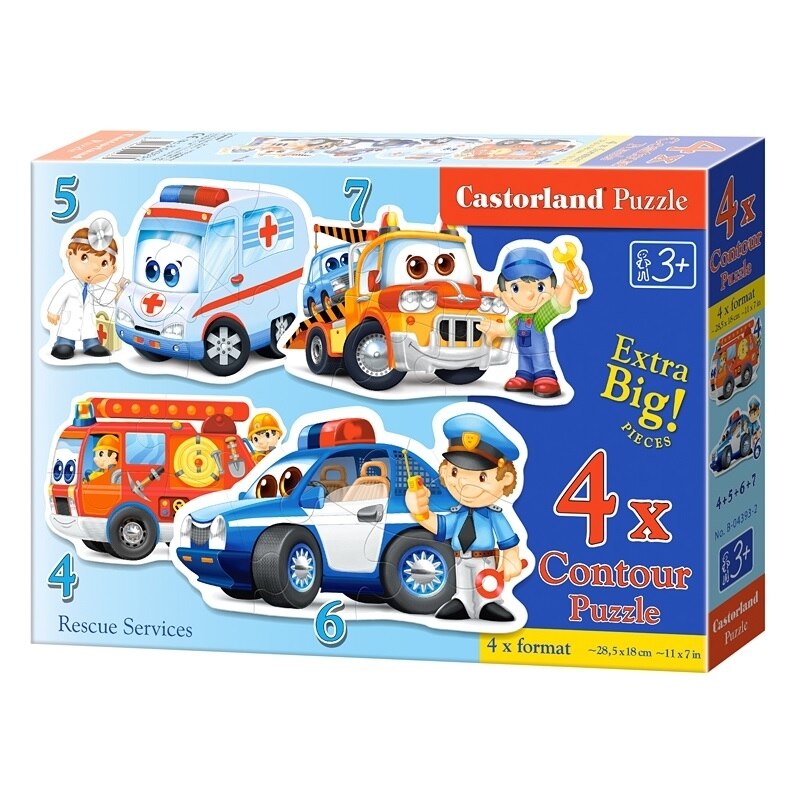 Puzzle 4 in 1 mare - Rescue Servicies
