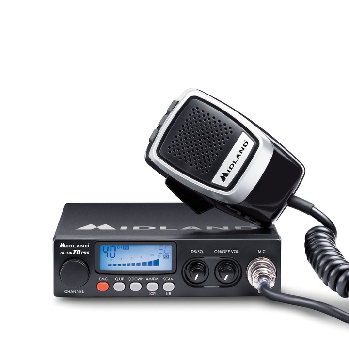 CB радиостанция Midland Alan 78 PRO, 4W AM, лента D4
