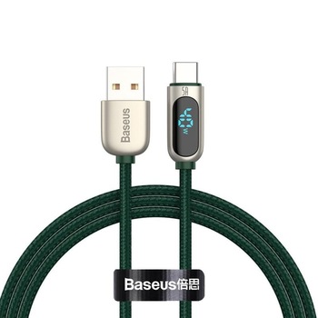 Cablu pentru incarcare si transfer de date Baseus Digital Display, USB/USB Type-C, 40W, 5A, 1m, Verde Cablu pentru incarcare si transfer de date Baseus Digital Display, USB/USB Type-C, 40W, 5A, 1m, Verde