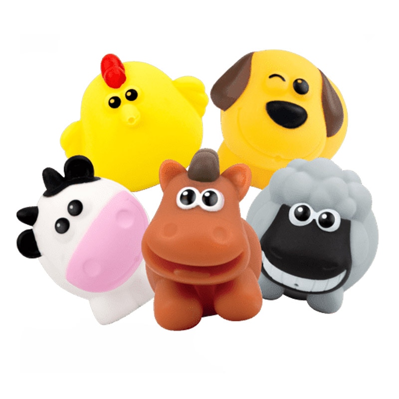 Set 5 jucarii pentru baie Winfun 001302, Multicolor