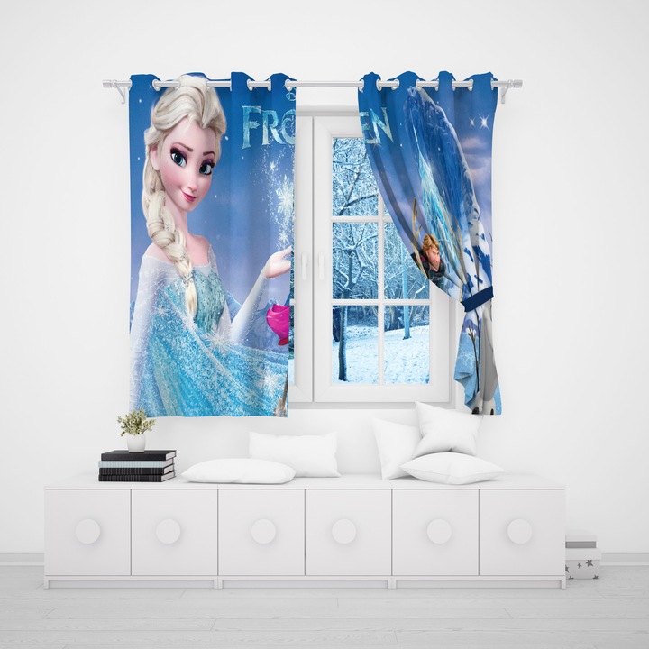 Draperie personalizata pentru copii, model "Elsa", 250x150cm