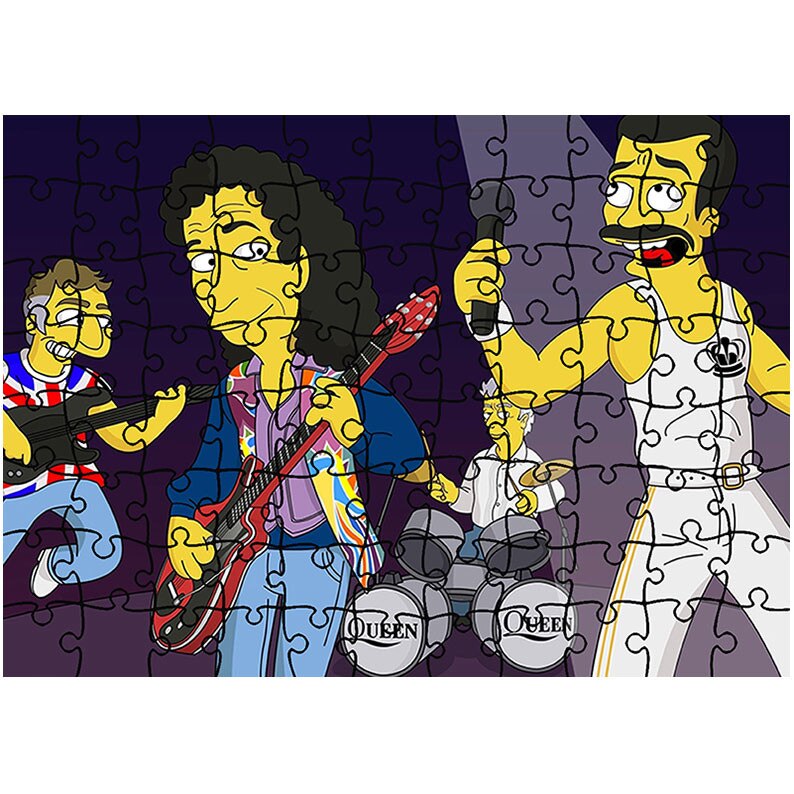 Puzzle Heartwork 96 piese, The Simpsons Queen, animatii, Latime 40,5 cm x Inaltime 28,7 cm