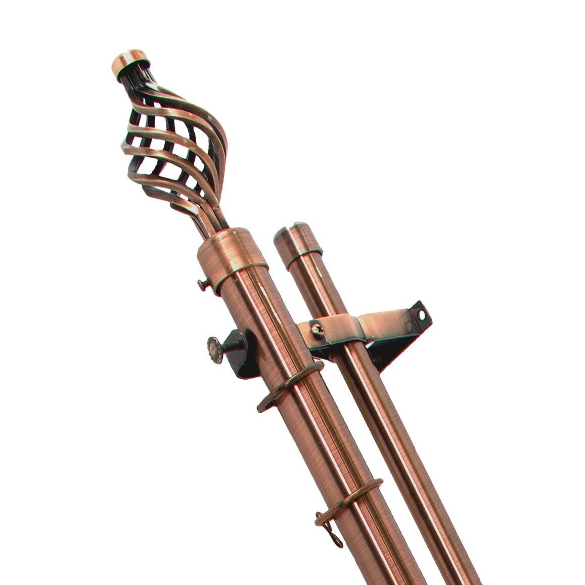 Galerie extensibila flacara bronz dubla Infinity, 2.1-4m