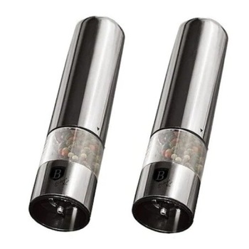 Set 2 Rasnite electrice pentru sare si piper Carbon Metallic Line Berlinger Haus BH 1904 Set 2 Rasnite electrice pentru sare si piper Carbon Metallic Line Berlinger Haus BH 1904