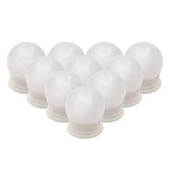 Set 10 LED-uri dimabile pentru oglinda, Felis, Lumina alba/galbena/naturala, USB, 23 x 6.5 x 18 cm, Alb Set 10 LED-uri dimabile pentru oglinda, Felis, Lumina alba/galbena/naturala, USB, 23 x 6.5 x 18 cm, Alb