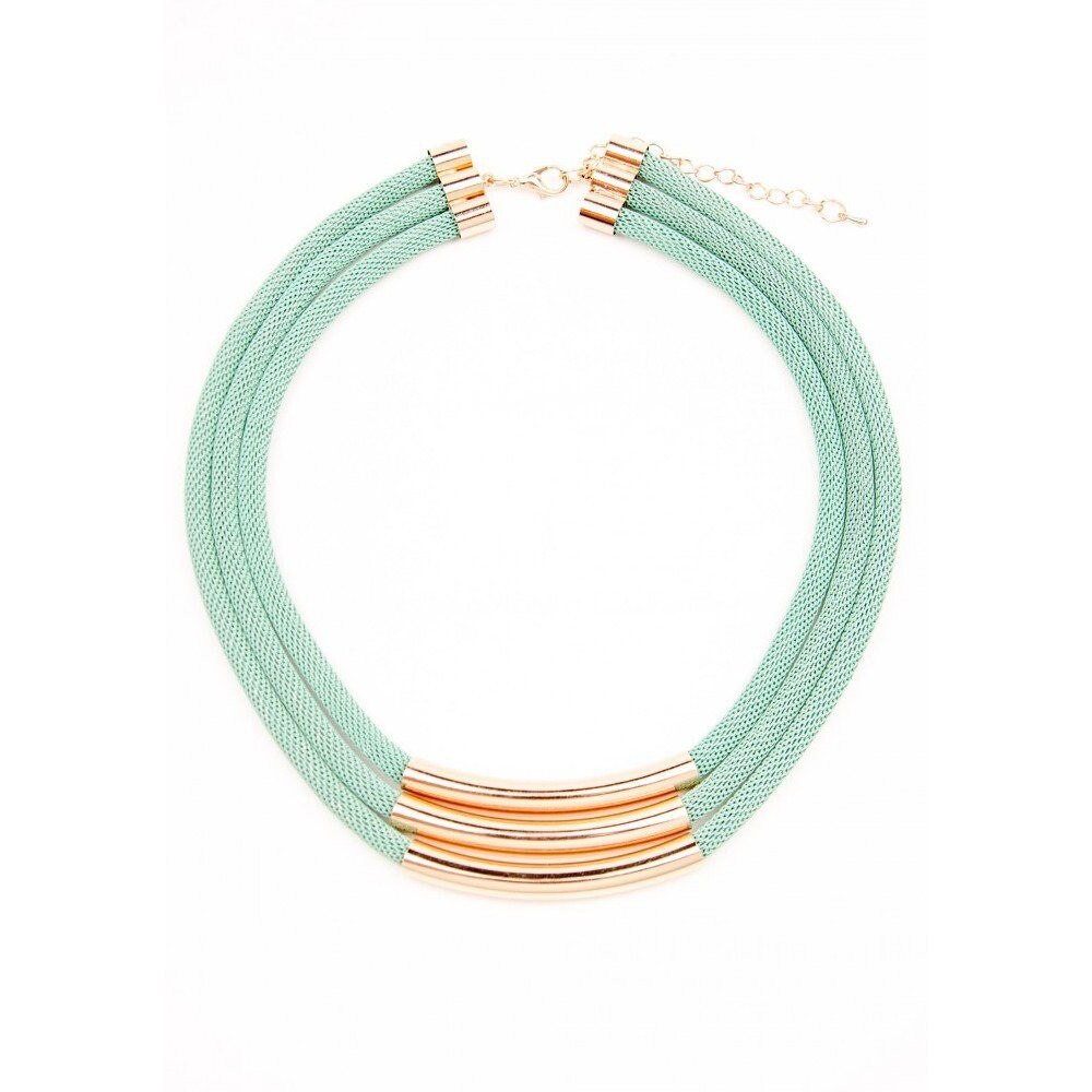 Colier verde cu auriu