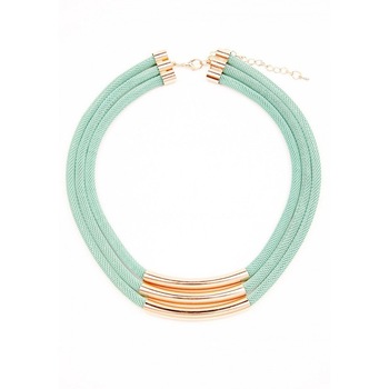 Colier verde cu auriu Colier verde cu auriu