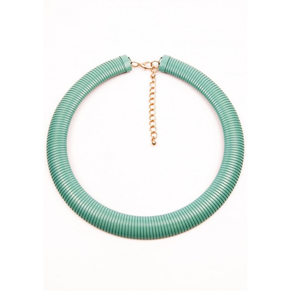 Colier la baza gatului verde din silicon