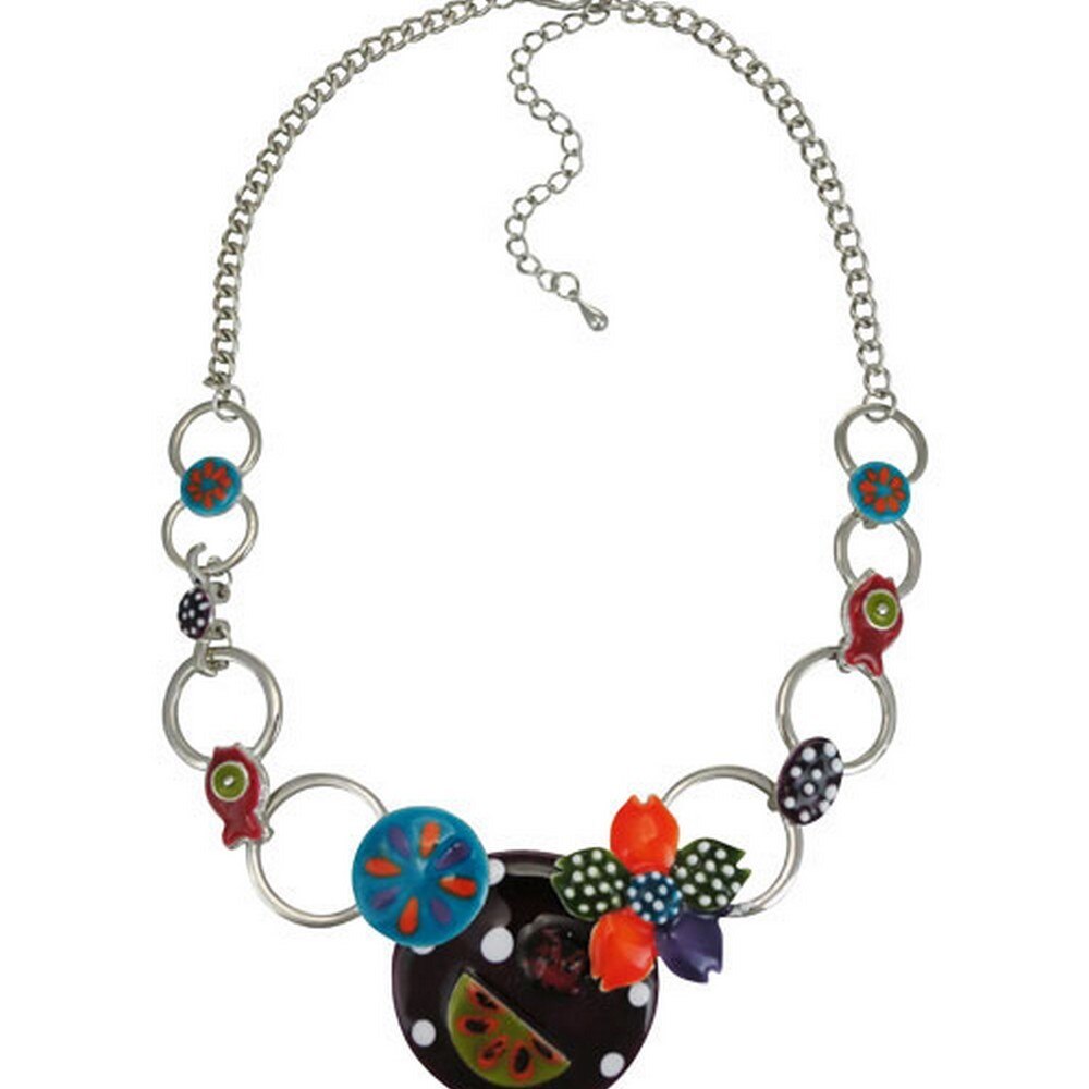 Colier metalic, multicolor