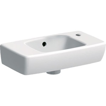 Lavoar ceramic, Geberit Selnova Compact, cu proiectie mica si blat, dreapta 45 cm Lavoar ceramic, Geberit Selnova Compact, cu proiectie mica si blat, dreapta 45 cm