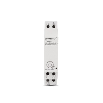 Comutator temporizat digital monofazat de la distanta programator cu control inteligent al luminii WiFi inteligent cu monitorizare a energiei AC 110V 220V 16A 18mm, SINOTIMER TM608 Comutator temporizat digital monofazat de la distanta programator cu control inteligent al luminii WiFi inteligent cu monitorizare a energiei AC 110V 220V 16A 18mm, SINOTIMER TM608