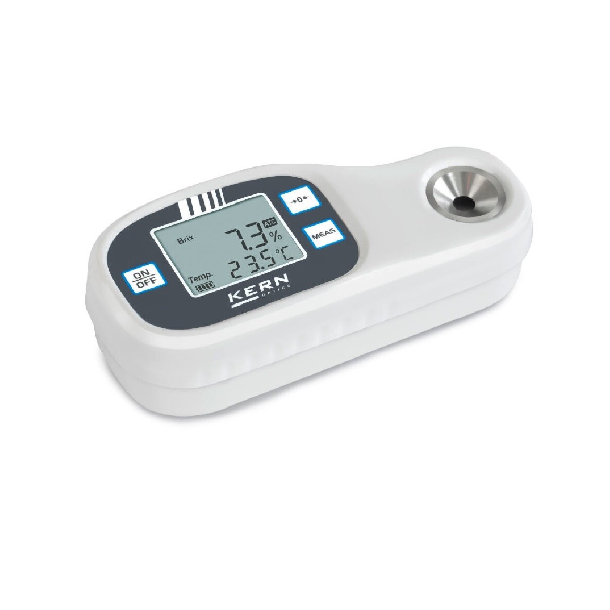 Refractometru digital KERN & Sohn, ORF 45RE portabil, alb/negru, aplicatii universale